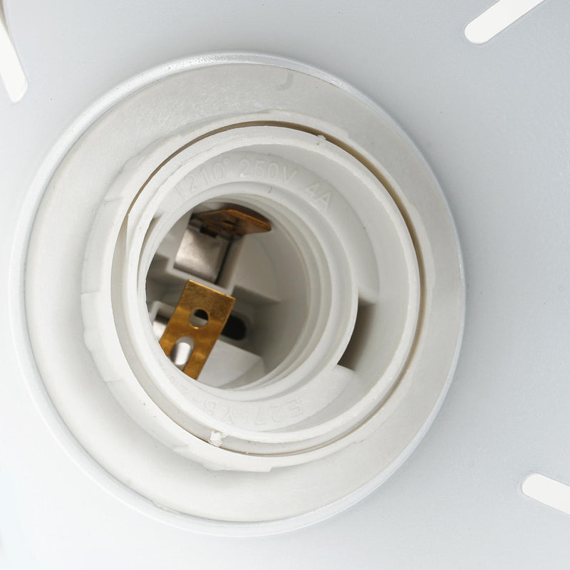 Plafoniera con 4 Faretti LED da Soffitto Orientabili in Metallo Cromato Grigio Ø13x16x72 cm 