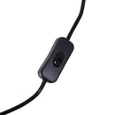 Lampada da Tavolo Paralume in Lino Base in Legno di Paulonia Grigio 68,5 cm 