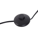 Lampada da Terra Paralume Regolabile in Metallo e Legno Nero 