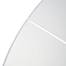 Lampada da Terra Treppiede in Metallo con Paralume in Lino Bianco Ø48x156 cm 