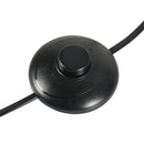 Lampada da Terra Treppiede in Metallo con Paralume in Lino Nero Ø48x156 cm 