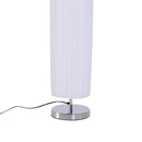 Lampada da Terra 160 cm con Interruttore a Pedale in Acciaio Inox Bianco 