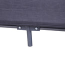 Lettino da Viaggio per Bambini Pieghevole con Borsa e Materassino in Tessuto Oxford Grigio Scuro 