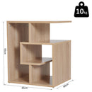 Libreria a 3 livelli in Legno Rovere 45x40x55 cm 