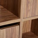 Libreria Mobiletto a 4 Scomparti in Legno 60x29x60 cm 