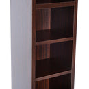 Libreria Mobiletto Colonna da Parete con Mensole in Legno Marrone 21x20x175 cm 