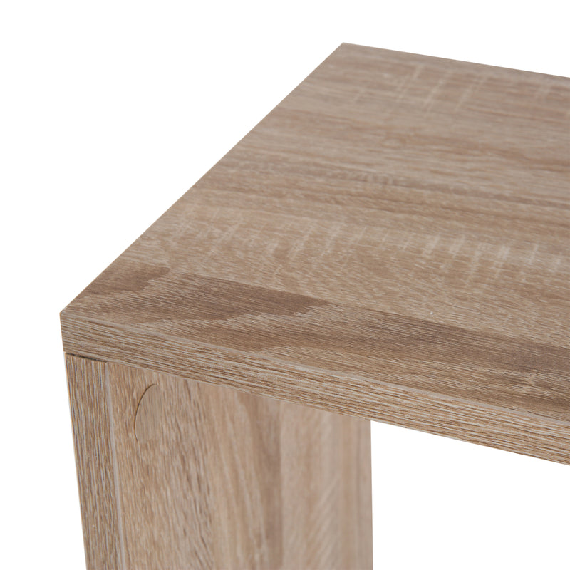 Libreria da Parete Moderna con 3 Ripiani Legno Naturale e Bianco 60x24x111.4 cm 