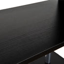 Libreria in Legno a Parete Mobili Ufficio Scaffale Nero 80x30x145 cm 