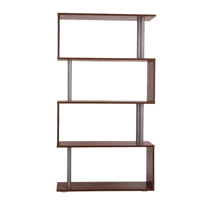 Libreria da Parete in Legno Noce 80x30x145 cm 