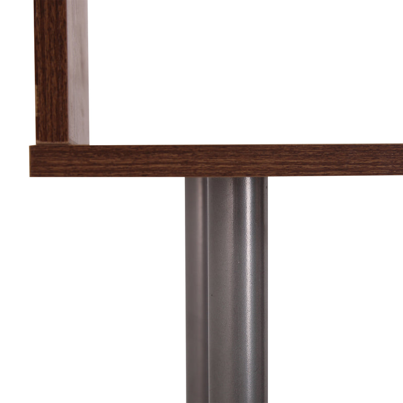 Libreria da Parete in Legno Noce 80x30x145 cm 