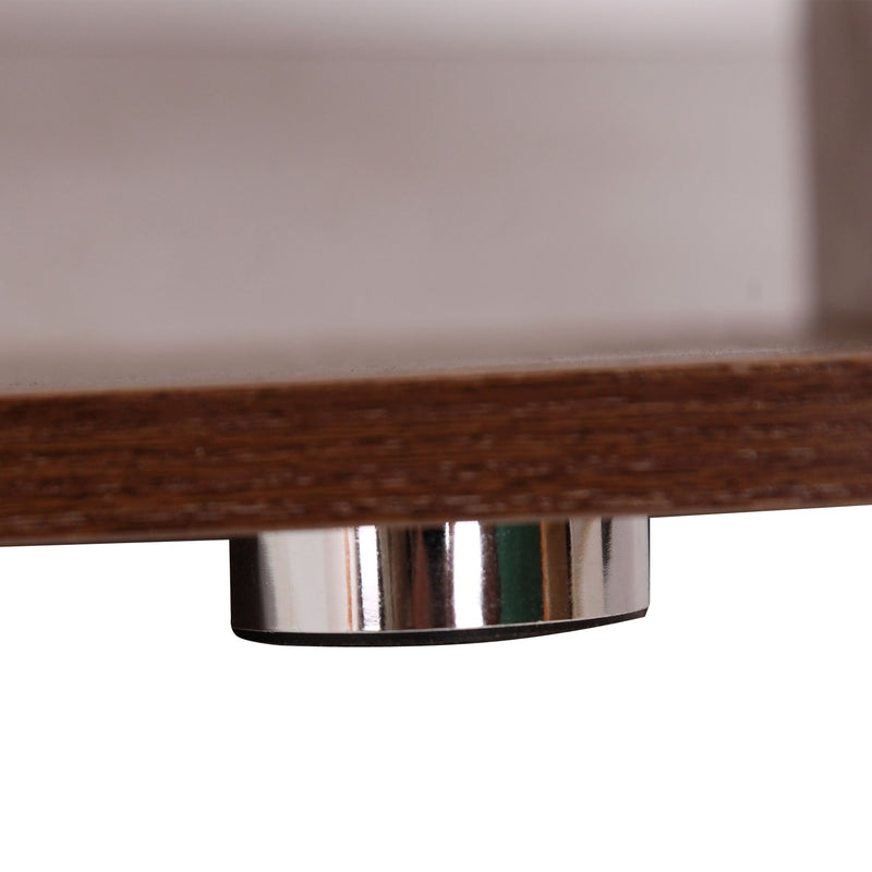 Libreria da Parete in Legno Noce 80x30x145 cm 