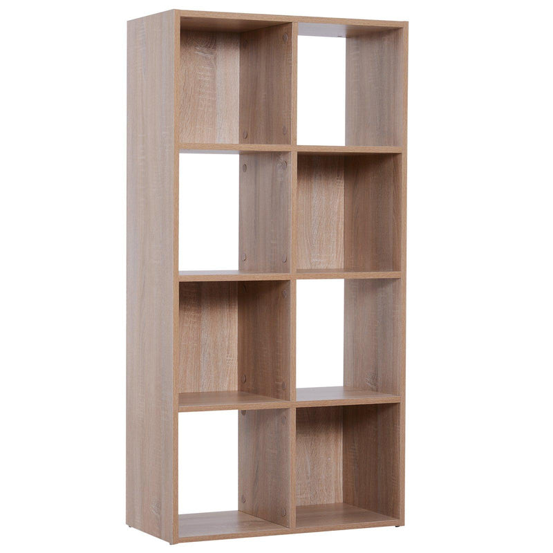 Libreria Scaffale 4 Livelli Legno Naturale 61,5x29,5x122,5 cm 