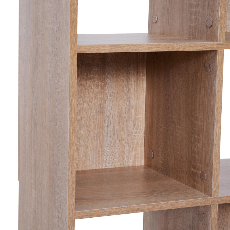 Libreria Scaffale 4 Livelli Legno Naturale 61,5x29,5x122,5 cm 