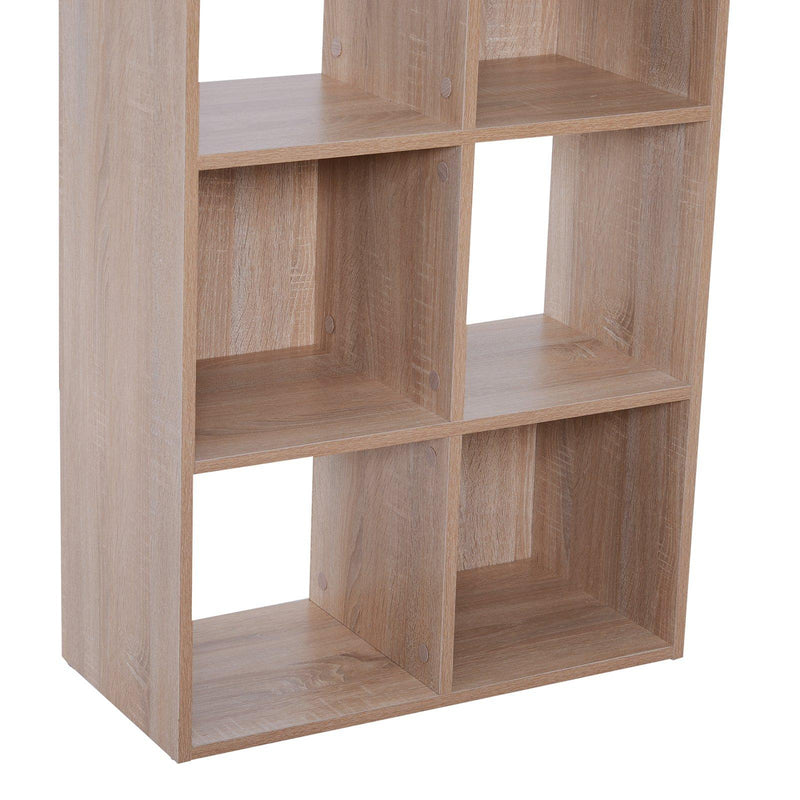 Libreria Scaffale 4 Livelli Legno Naturale 61,5x29,5x122,5 cm 