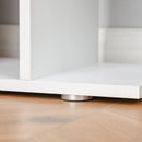 Libreria di Design Mobili Ufficio Scaffale in Legno 80x24x191 cm Bianco 