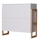 Libreria a Cubo Design Moderno Legno Bianco 86x34x82.5 cm 