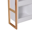 Libreria a Cubo Design Moderno Legno Bianco 86x34x82.5 cm 