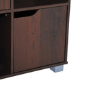 Libreria in Legno da Terra con 9 Scompartimenti Marrone 89.5x30x93 cm 