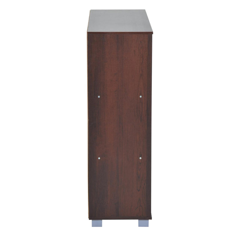 Libreria in Legno da Terra con 9 Scompartimenti Marrone 89.5x30x93 cm 