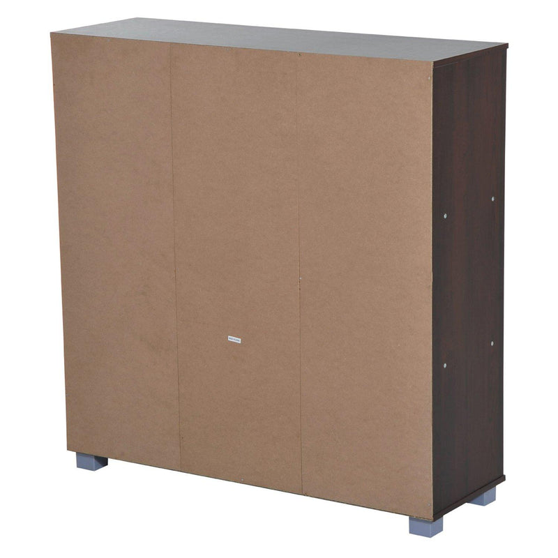 Libreria in Legno da Terra con 9 Scompartimenti Marrone 89.5x30x93 cm 