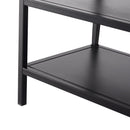 Libreria Scaffale in Metallo 3 Ripiani Nero 100x36x94,5 cm 