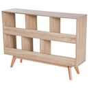 Libreria Mobile Ingresso con Piedini Legno Naturale 120.5x30x85.5 cm 