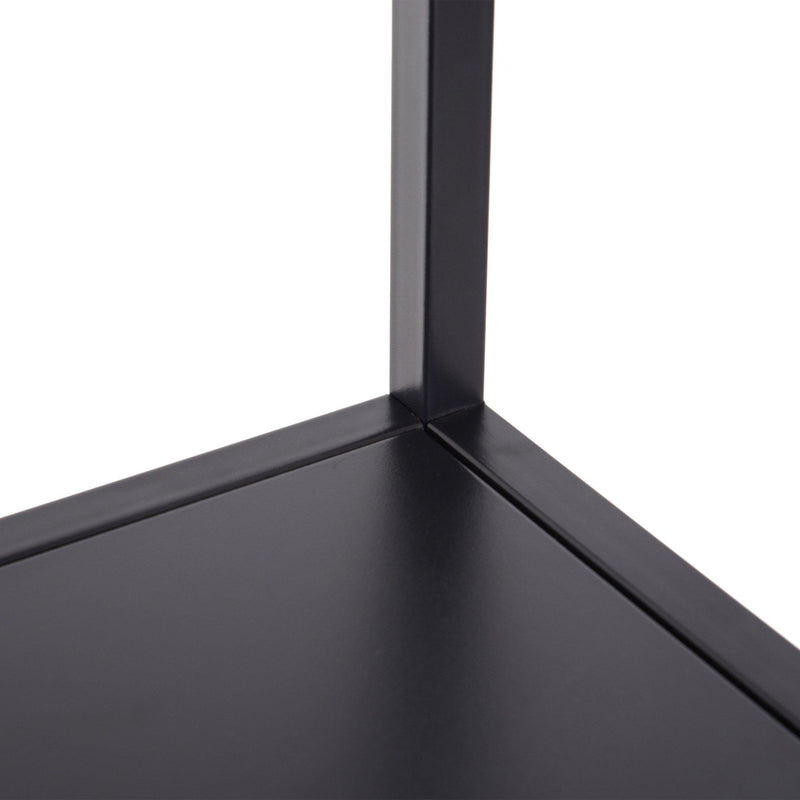 Libreria Scaffale 5 Ripiani in Metallo Nero 51x36x175 cm 