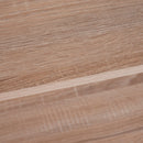 Libreria Scaffale a Scala 4 Ripiani in Legno e Acciaio Bianco e Rovere 80x33x133.5 cm 