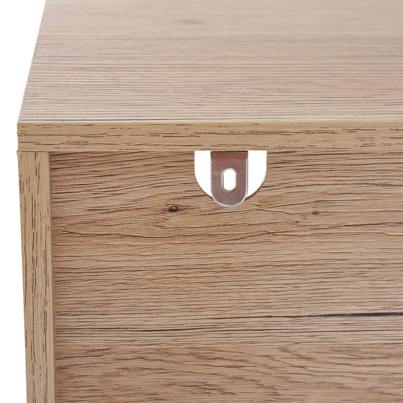 Libreria in Stile Nordico in Legno Truciolato Rovere 68.5x30x120.5 cm 