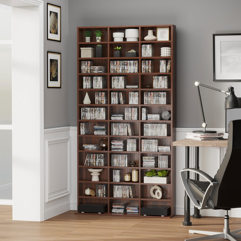 Libreria da Muro in Legno Marrone 195x102x23.5 cm 