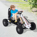 Go-Kart a Pedali per Bambini Nero e Bianco 