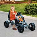 Go-Kart a Pedali per Bambini Arancione e Nero 