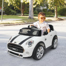 Macchina Elettrica per Bambini 6V con Licenza BMW Mini Bianca