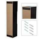 Mobile a Colonna da Bagno in Legno Marrone scuro 30x29x135 cm 