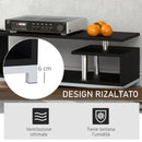 Mobile TV in Legno Nero 114x40x40.5 cm 