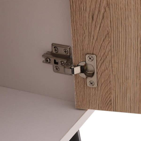 TV-Schrank aus Holz mit Loch für Kabel Weißeiche, 120 x 40 x 44,5 cm sconto