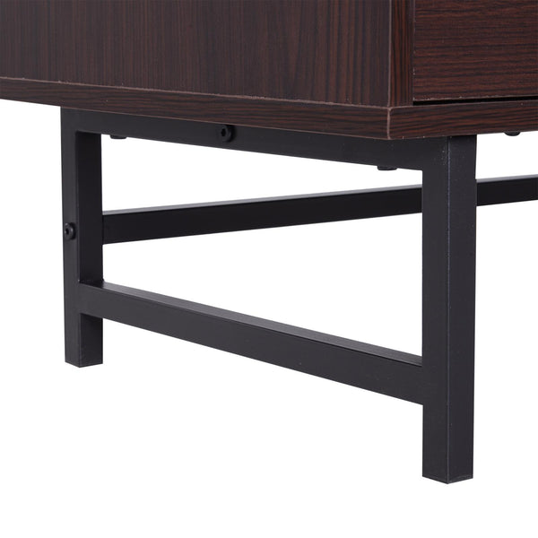 TV-Schrank mit kaffeefarbenen Metallfüßen 120 x 39,5 x 60,5 cm online