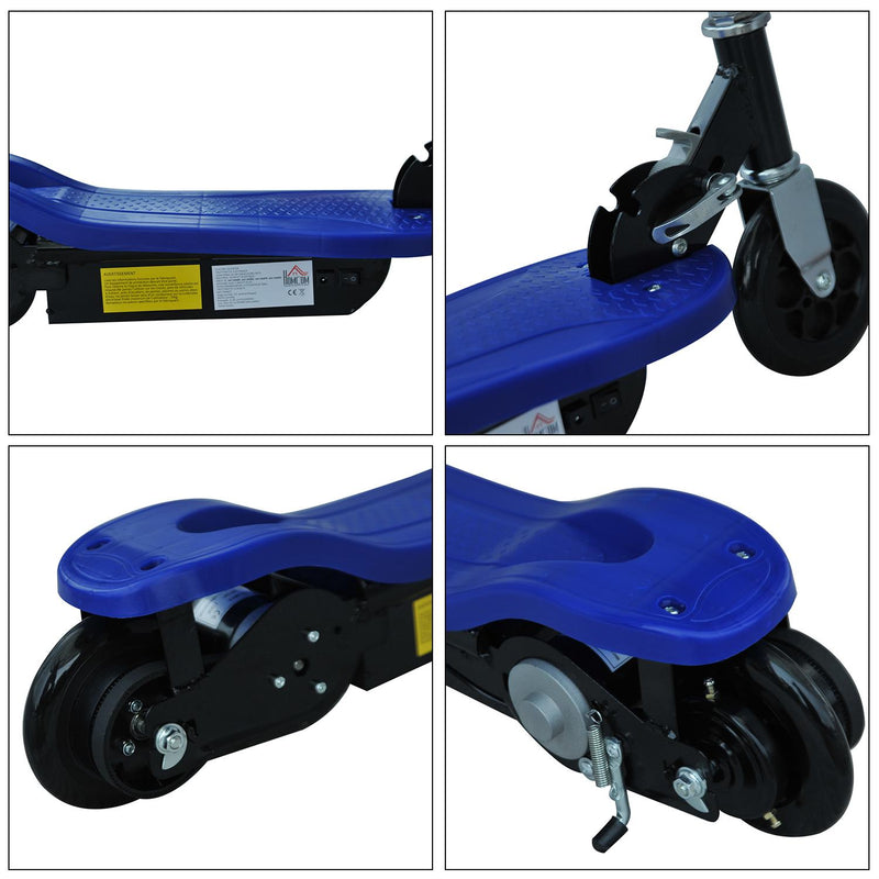 Monopattino Elettrico per Bambini 120W Pieghevole Blu 