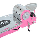 Monopattino Elettrico per Bambini 120W con Freno e Cavalletto Rosa 