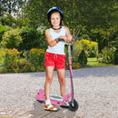 Monopattino Elettrico per Bambini 120W con Freno e Cavalletto Rosa 