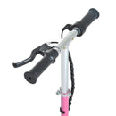 Monopattino Elettrico per Bambini 120W con Freno e Cavalletto Rosa 