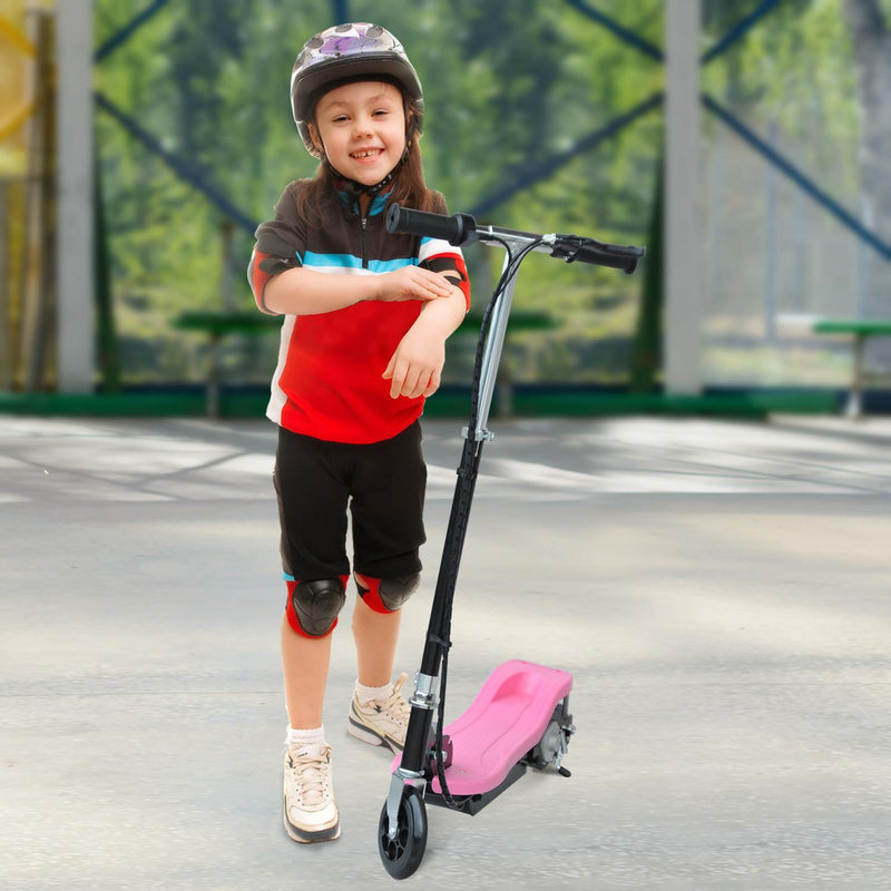 Monopattino Elettrico per Bambini 120W Pieghevole Rosa 