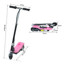 Monopattino Elettrico per Bambini 120W Pieghevole Rosa 
