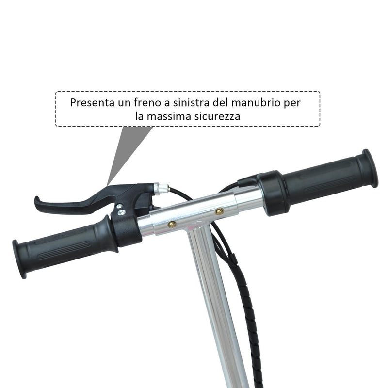 Monopattino Elettrico per Bambini 120W Pieghevole Rosa 