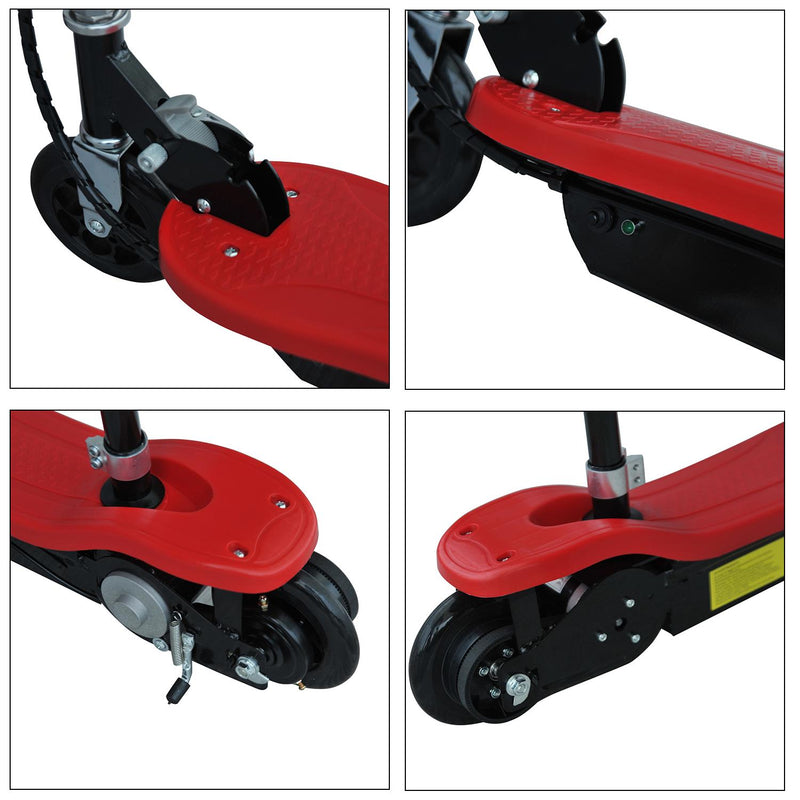 Monopattino Elettrico per Bambini 120W con Sedile Rosso 