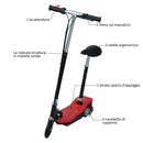 Monopattino Elettrico per Bambini 120W con Sedile Rosso 
