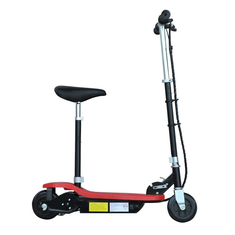 Monopattino Elettrico per Bambini 120W con Sedile Rosso 