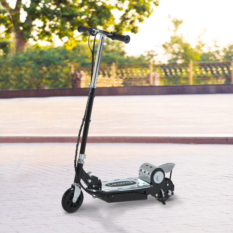 Monopattino Elettrico per Bambini 120W Pieghevole con Freno e Cavalletto Nero 