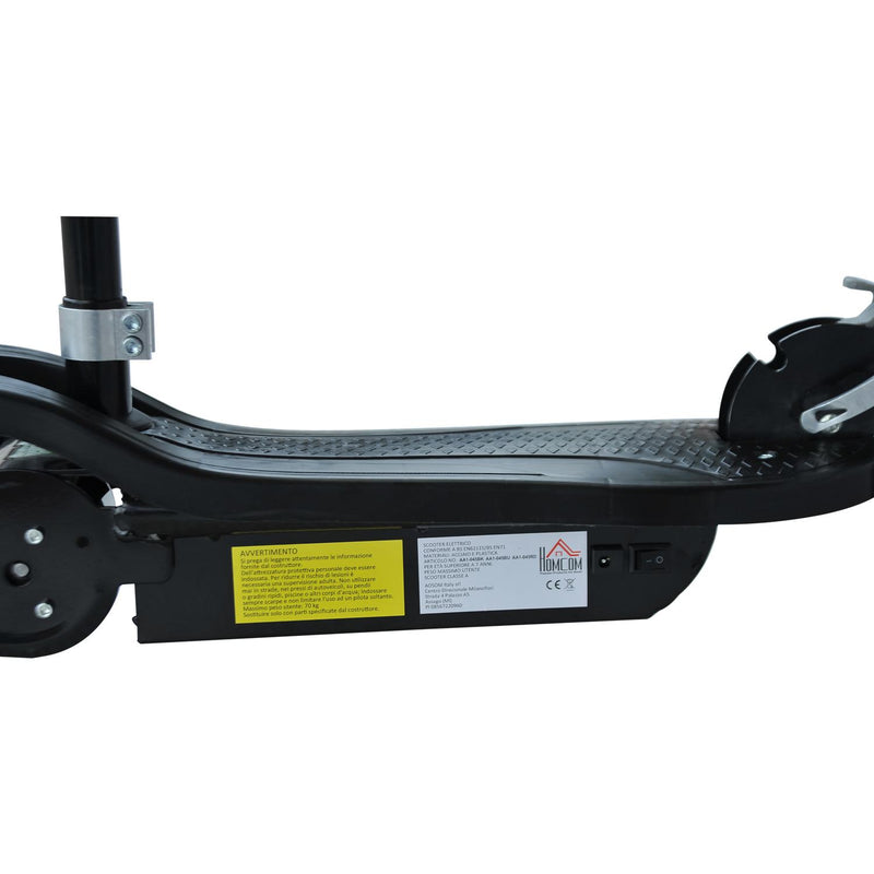 Monopattino Elettrico per Bambini 120W Pieghevole con Sedile Nero 