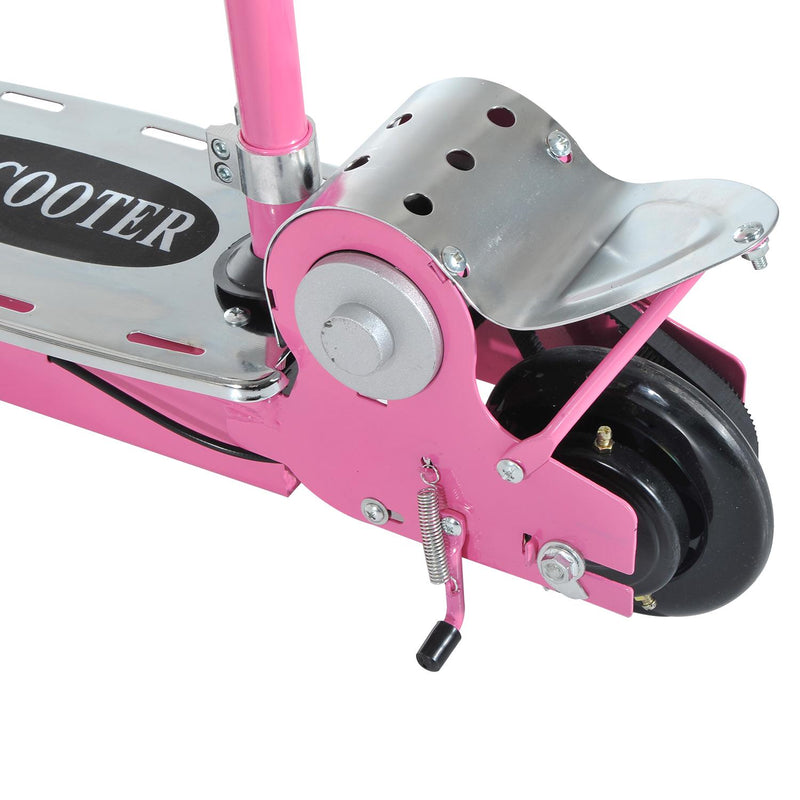 Monopattino Elettrico per Bambini 120W Pieghevole con Sella Rosa 